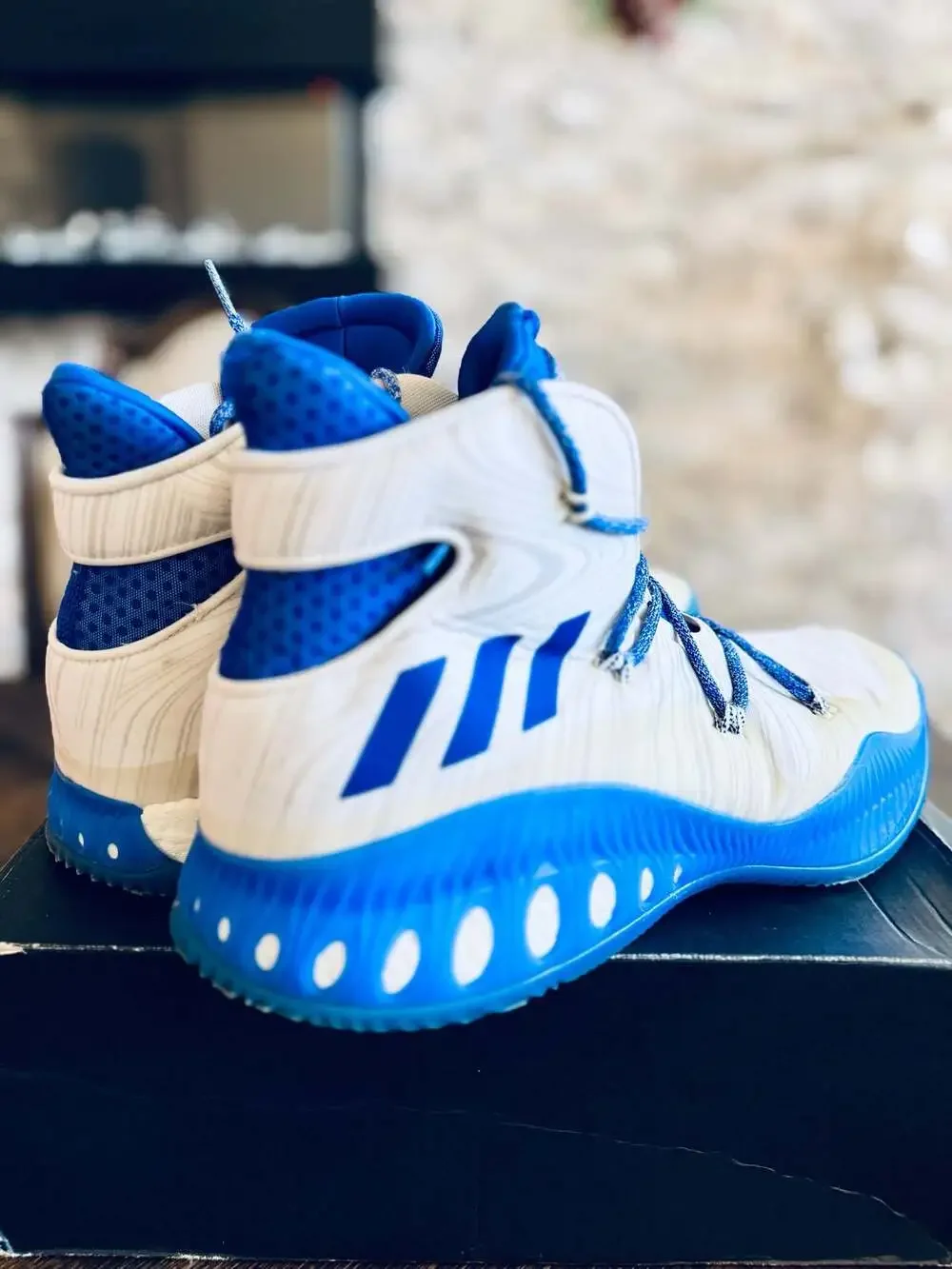 Adidas Crazy Explosive 2016 'Collegiate Royal' Basketball Shoes (B42840) Used!